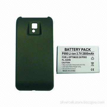 Li-ion Mobile Phone Battery Cover for LG P900, with PCB Protection and Against Over-charging